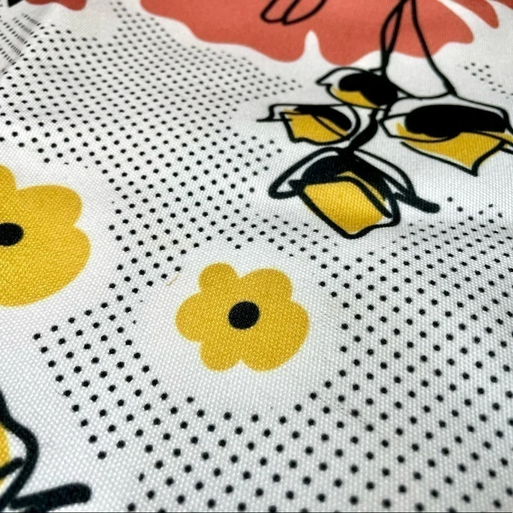 NEW Pillow Cover Case Peachy Floral Polka Dots